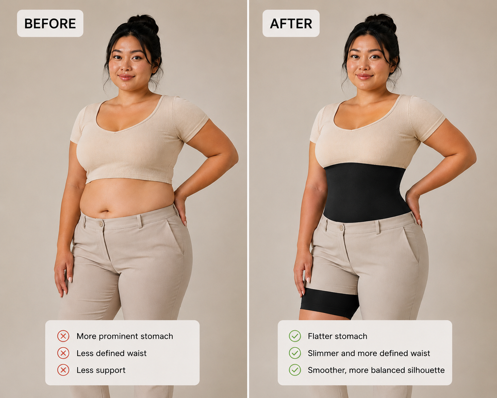 SLIMMY High-Waisted Sculpting Shorts – Seamless Tummy Control