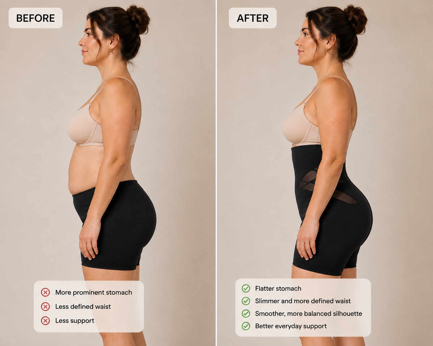 SLIMMY Ultra Sculpt Shorts – Premium High-Waisted Shapewear
